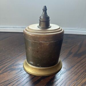 Vintage Brass Lidded Trinket Dish
